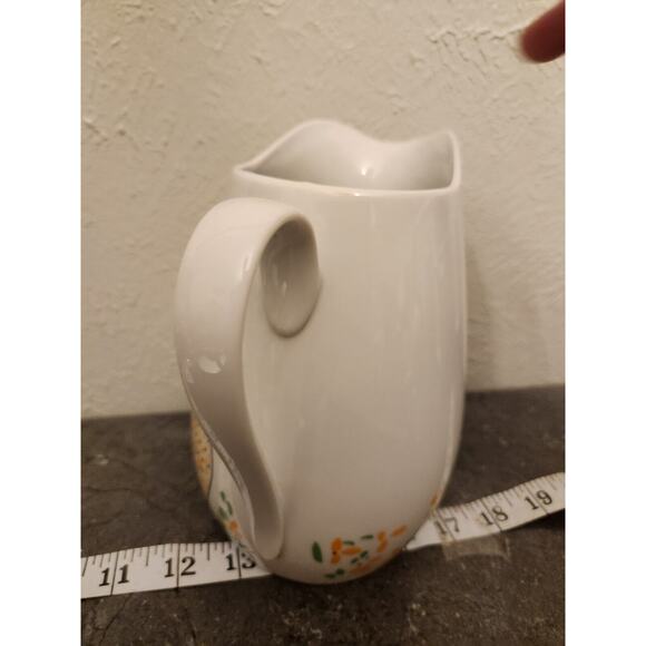 1980'S VINTAGE-Gloria Vanderbilt Cats Meow Taste Setter Sigma Ceramic Pitcher-7" - Picture 7 of 8